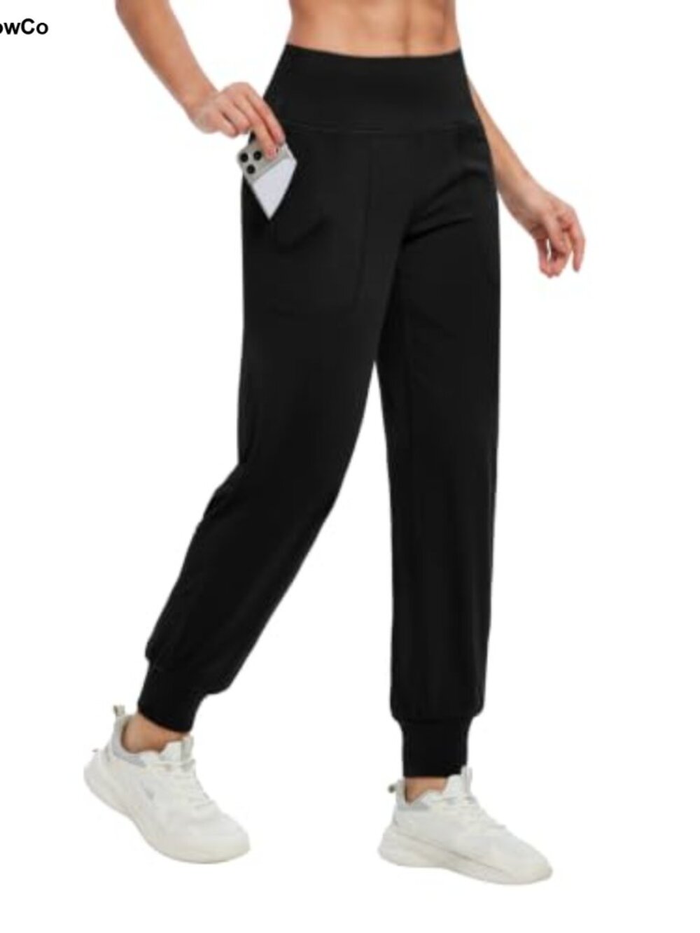 High Waisted Joggers Sweatpants Tapered Leg Pockets Yoga Gym